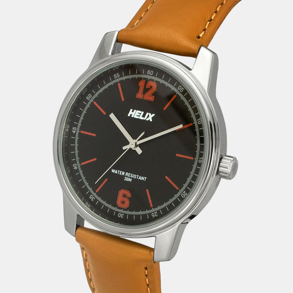 Helix Leather Black watch