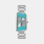 Helix Rectangular Silver Analog watch