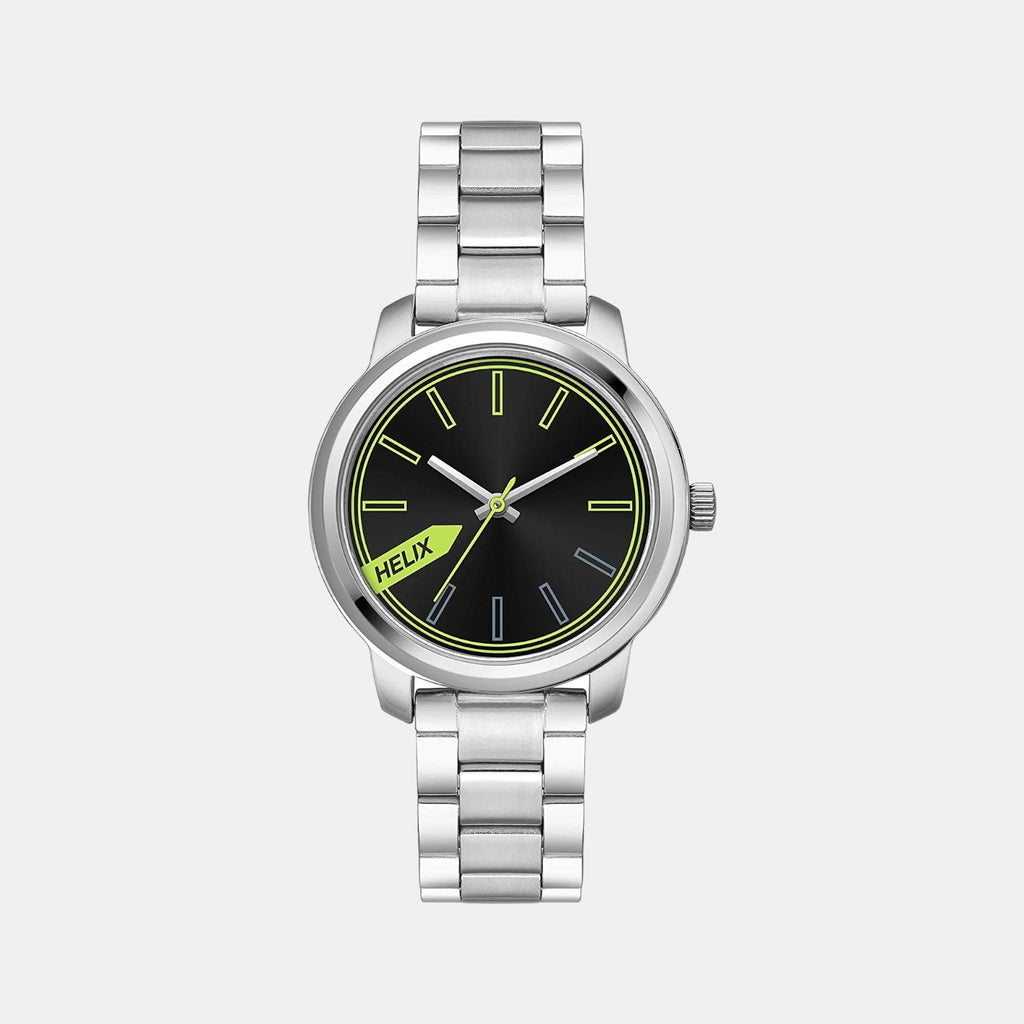 Helix Round Black Analog watch