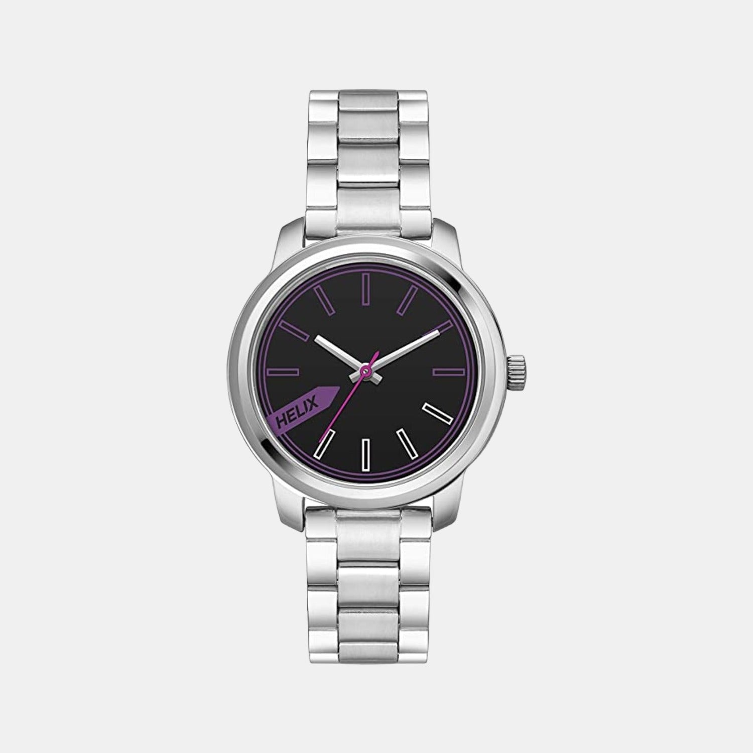 Helix Round Black Analog watch