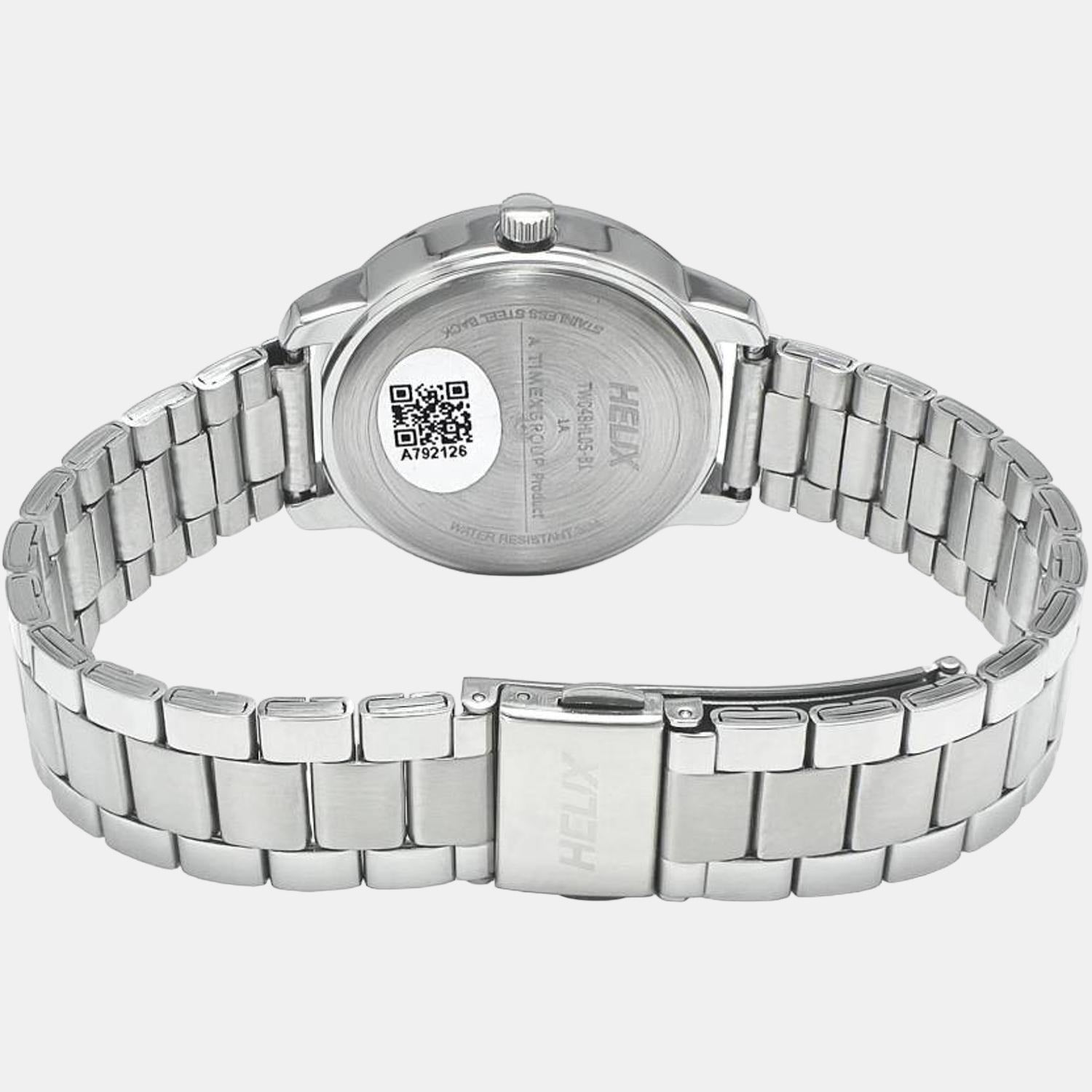 Helix Stainless Steel Round watch