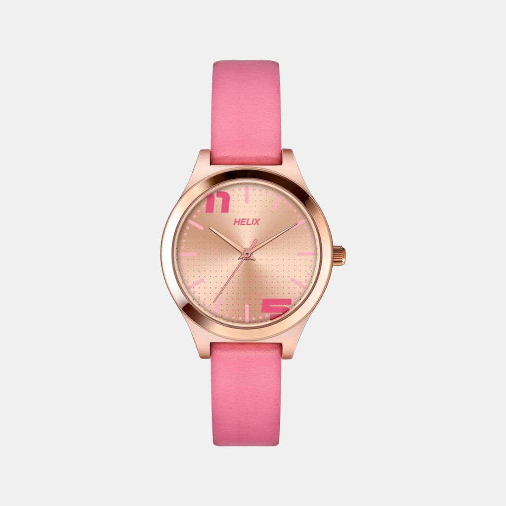 Helix Round Pink Analog watch