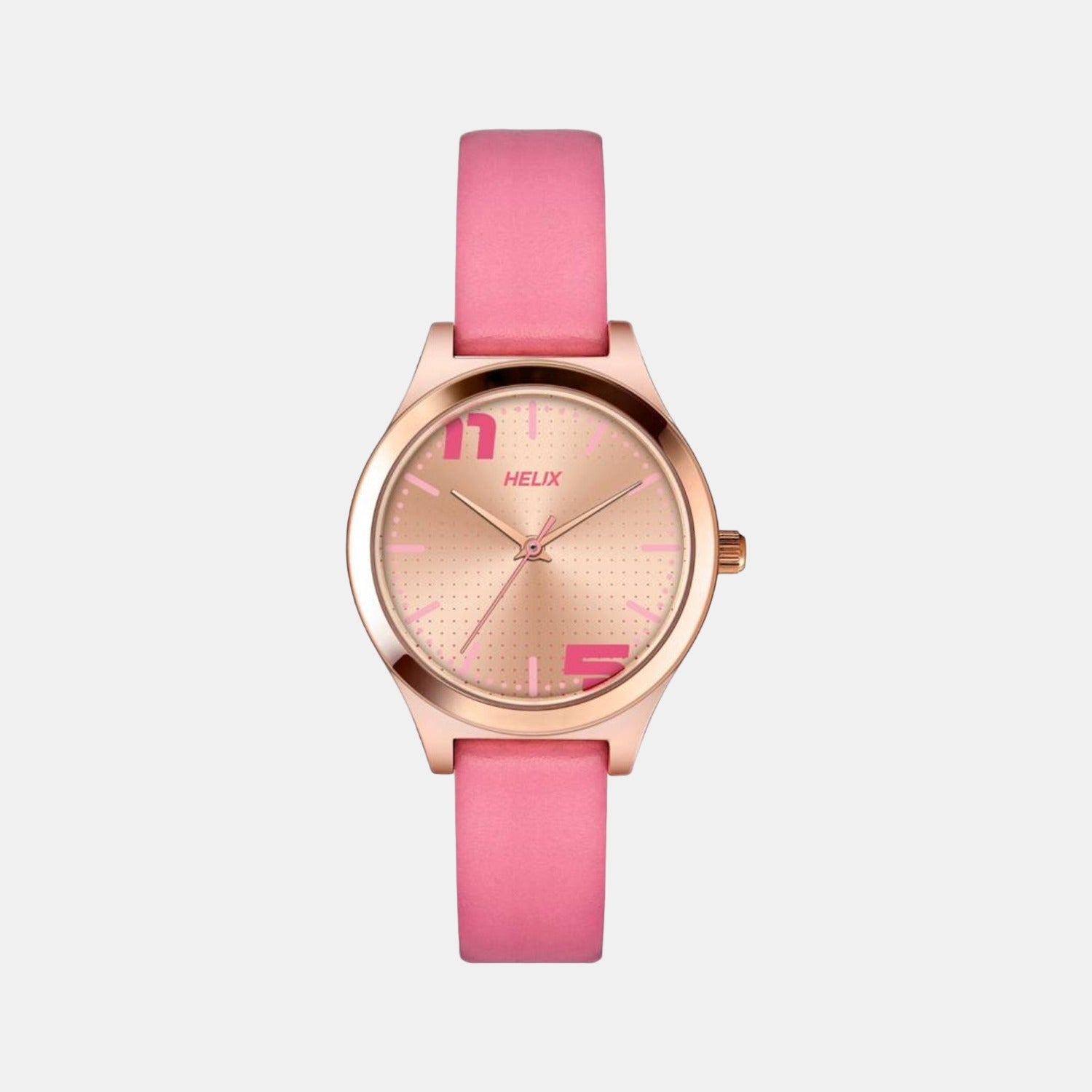 Helix Round Pink Analog watch