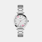 Helix Round White Analog watch