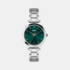 Helix Round Green Analog watch