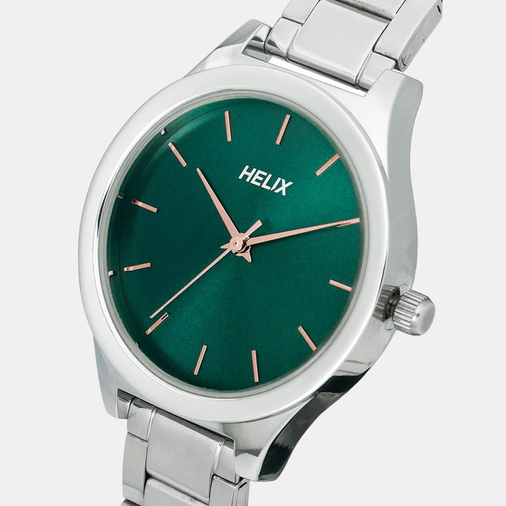Helix Stainless Steel Green watch