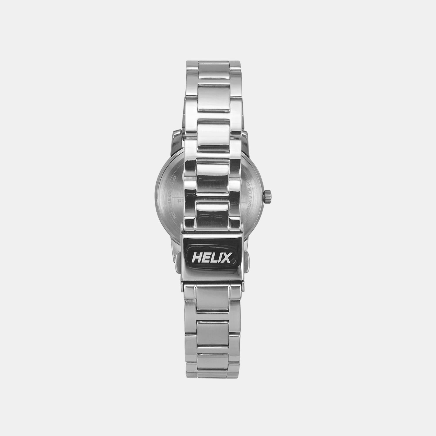 Helix Stainless Steel Round watch