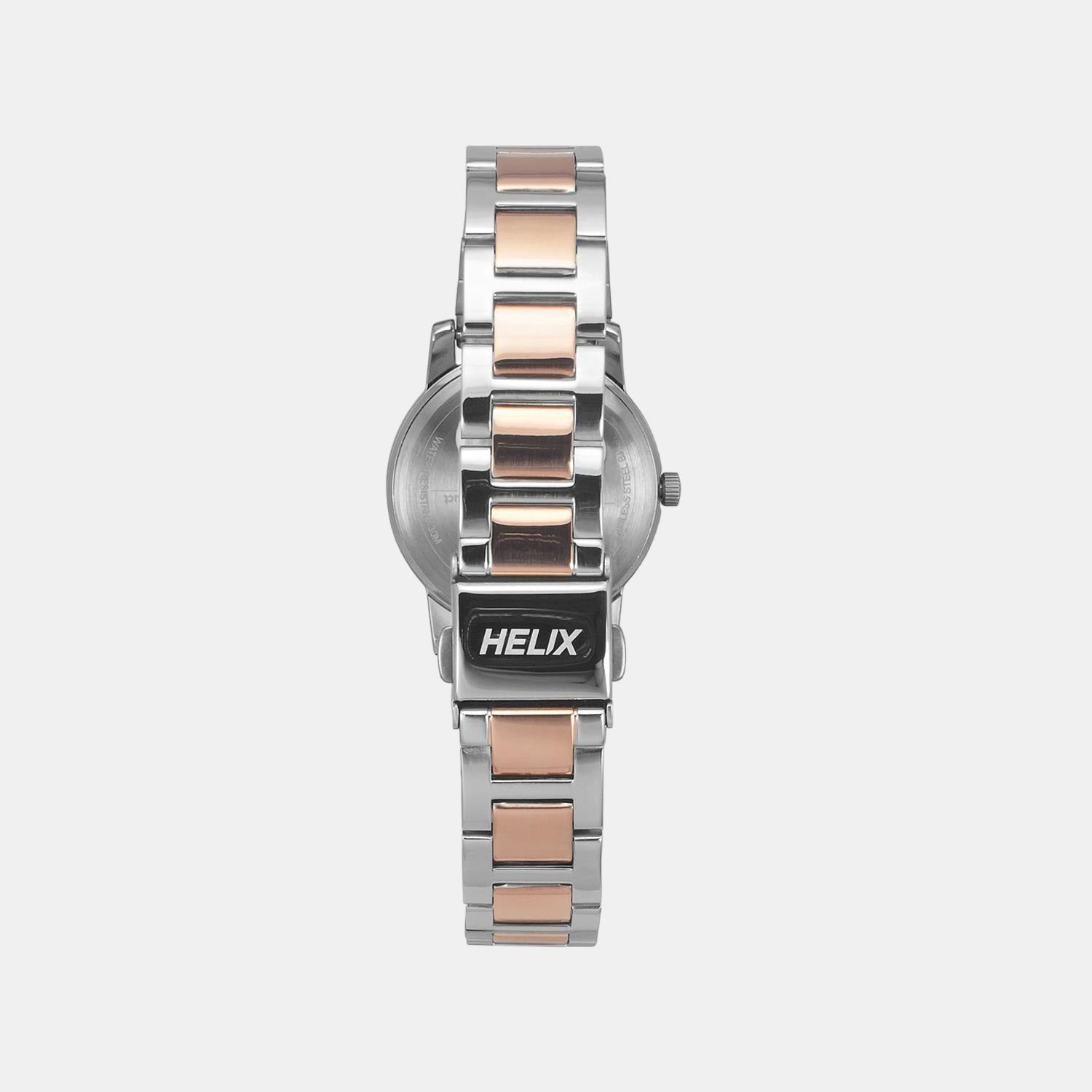 Helix Stainless Steel Round watch