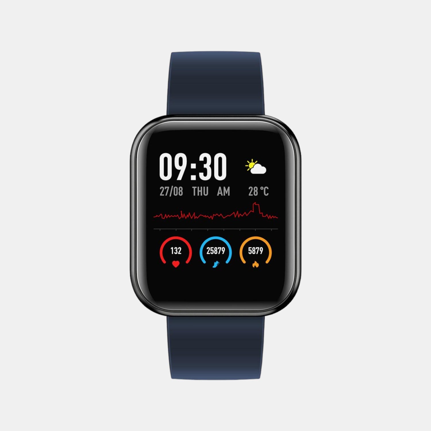 Helix Square Black Digital watch