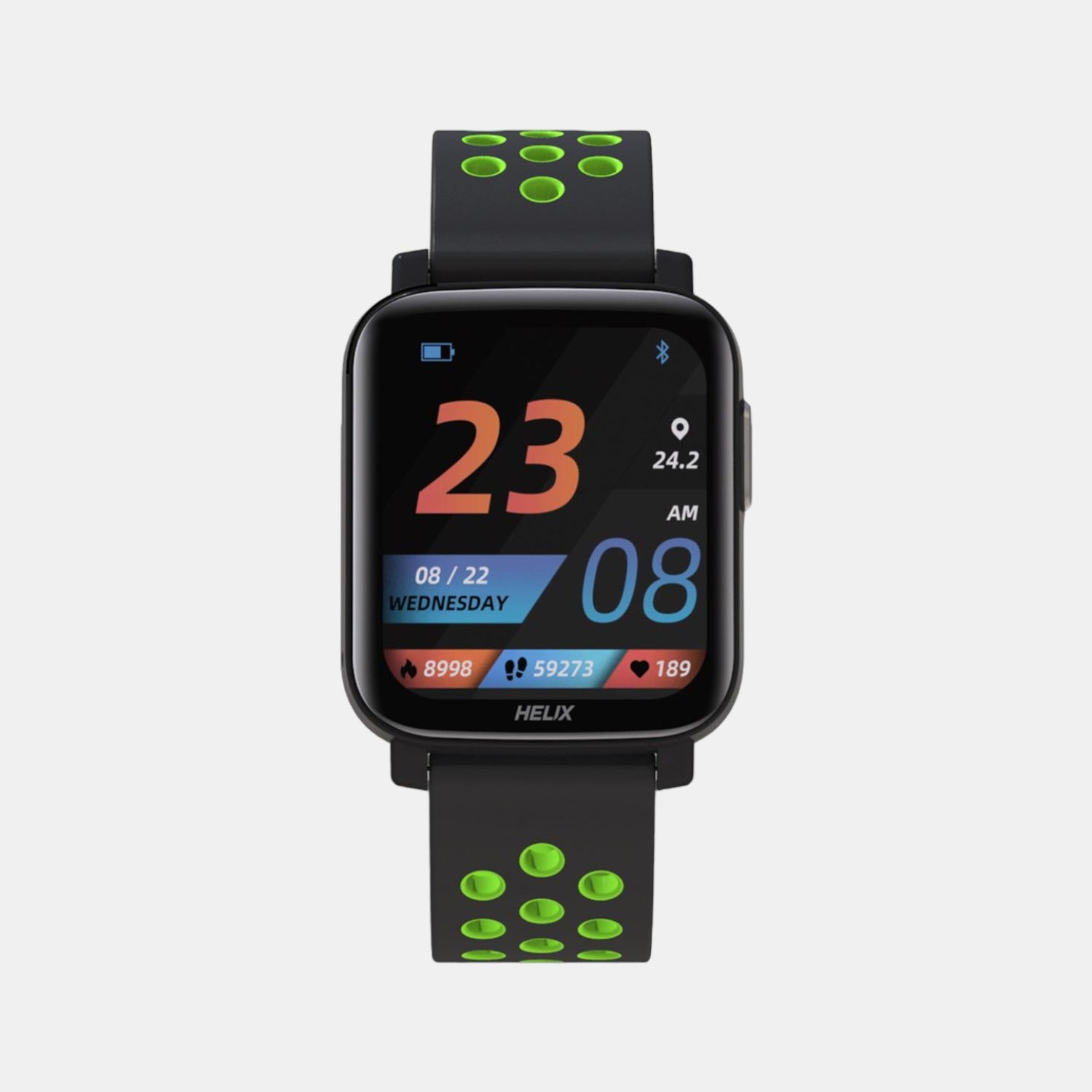 Helix Clock Helix Men Processor Black Dial Digital Silicone Watch TW0HXW405T – Just ...