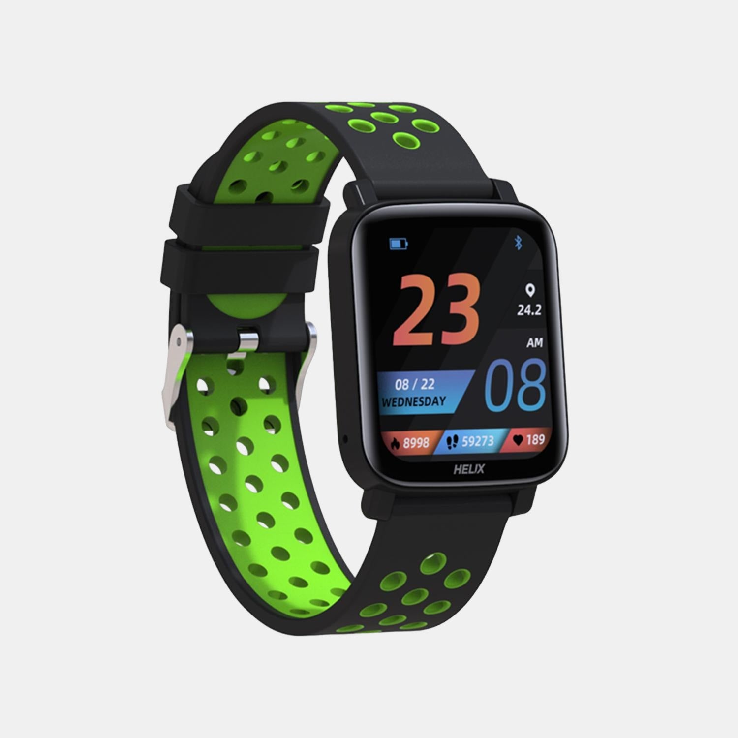 Helix Silicone Black watch