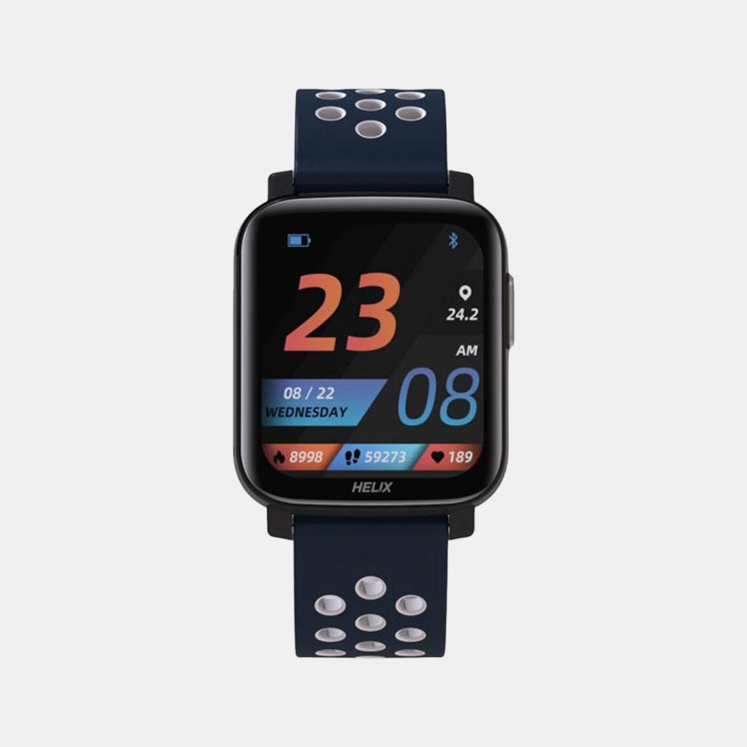 Helix Rectangular Black Digital watch