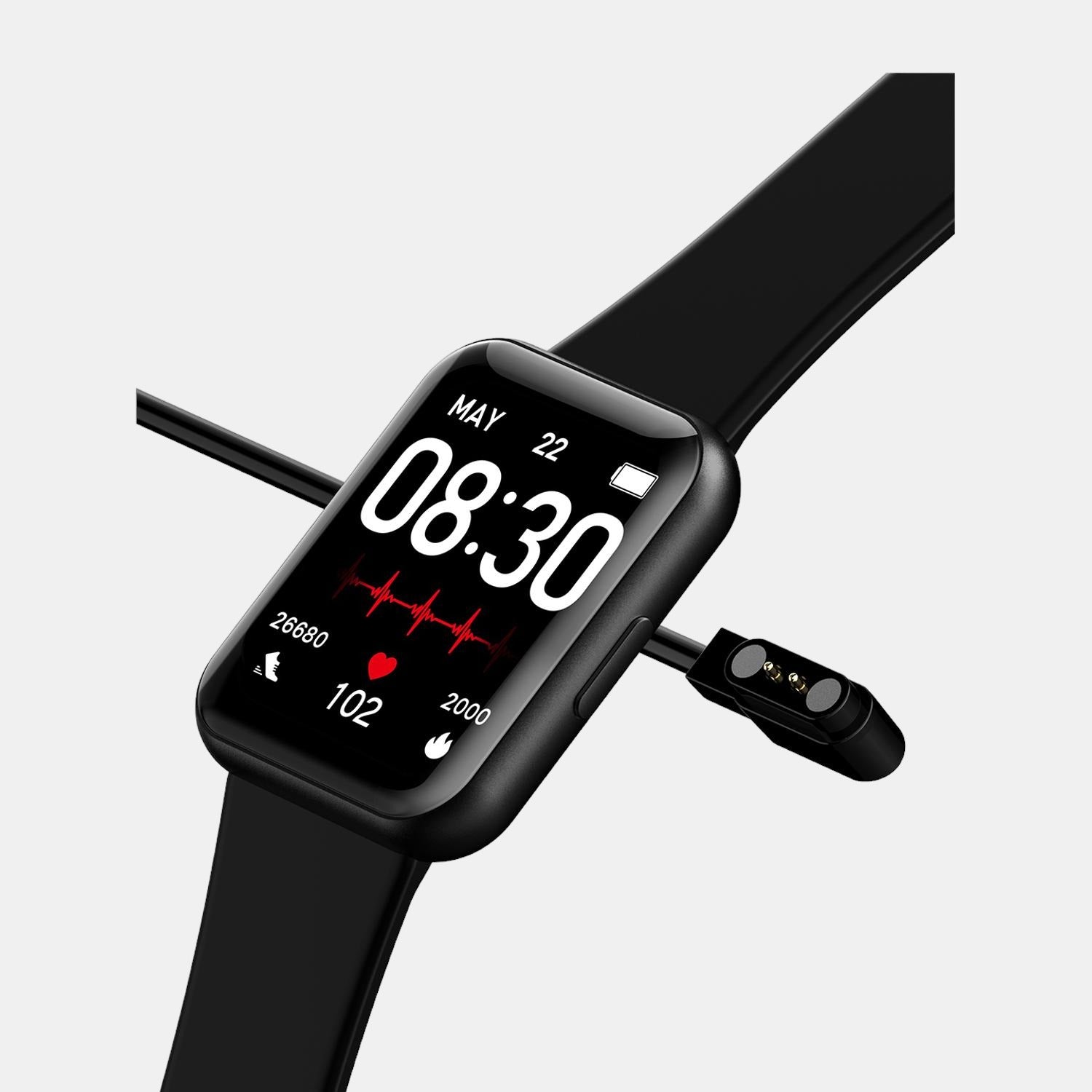 Helix Silicone Black watch