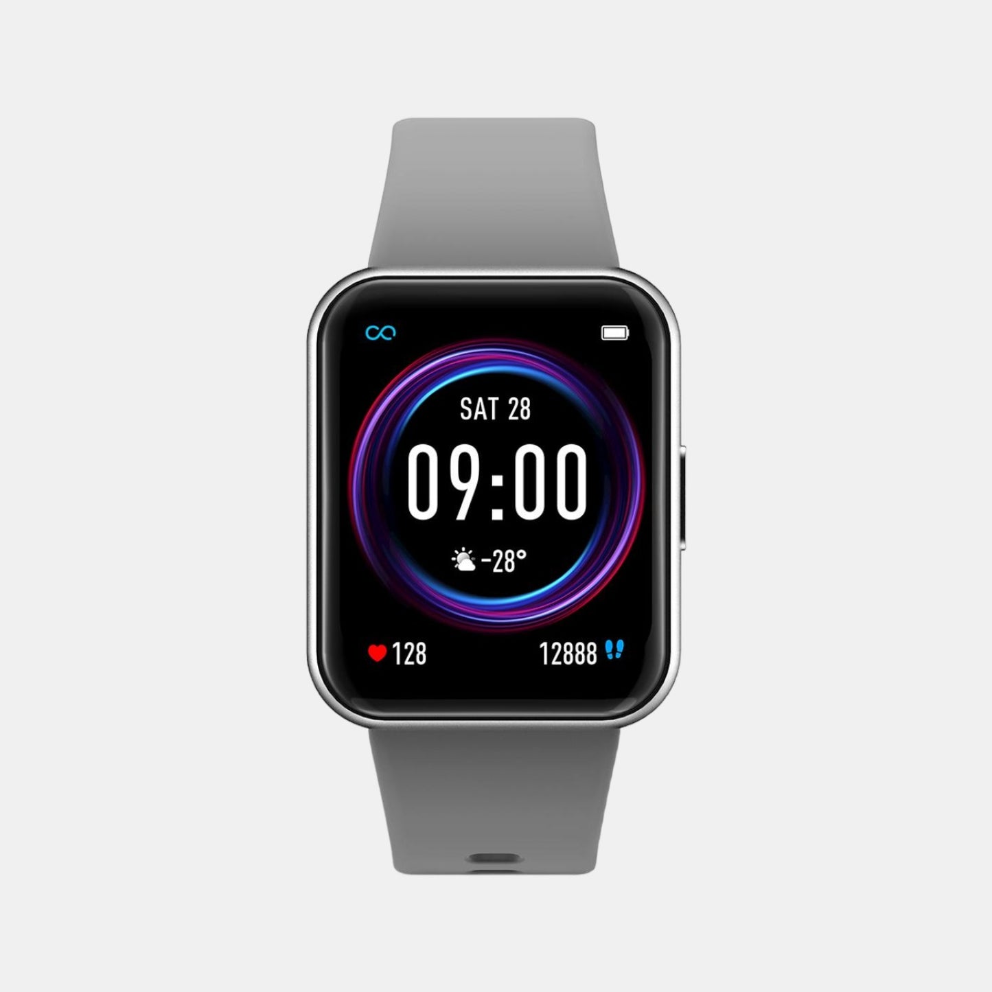 Unisex Black Digital Unisex Smart Watch TW0HXW502T