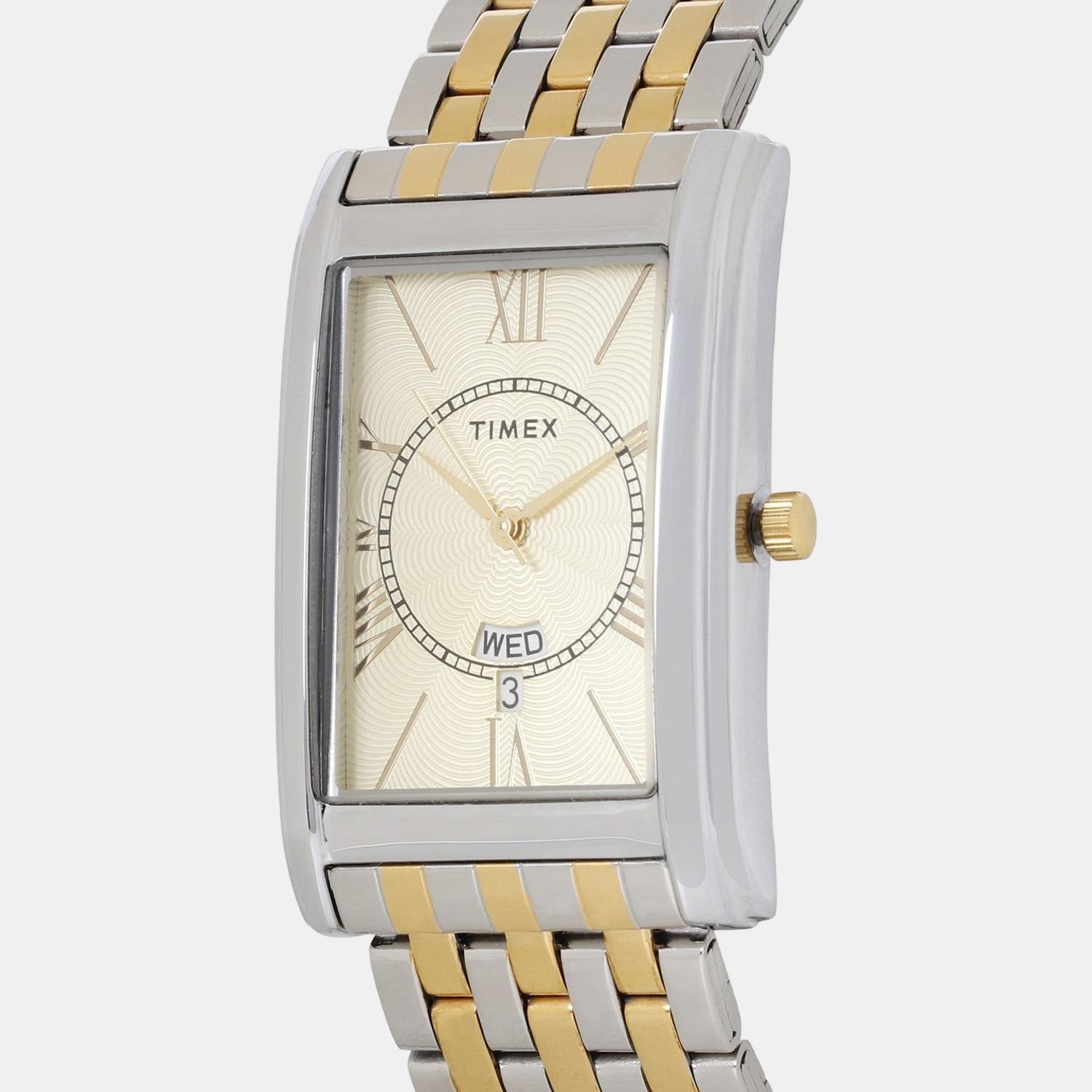 Timex Men Square Gold watch