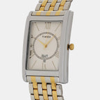Timex Men Rectangular Silver watch