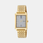 Timex Rectangular Silver Analog watch