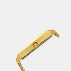 Timex Men Rectangular Gold watch
