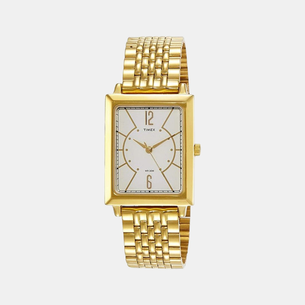 Timex Rectangular Silver Analog watch