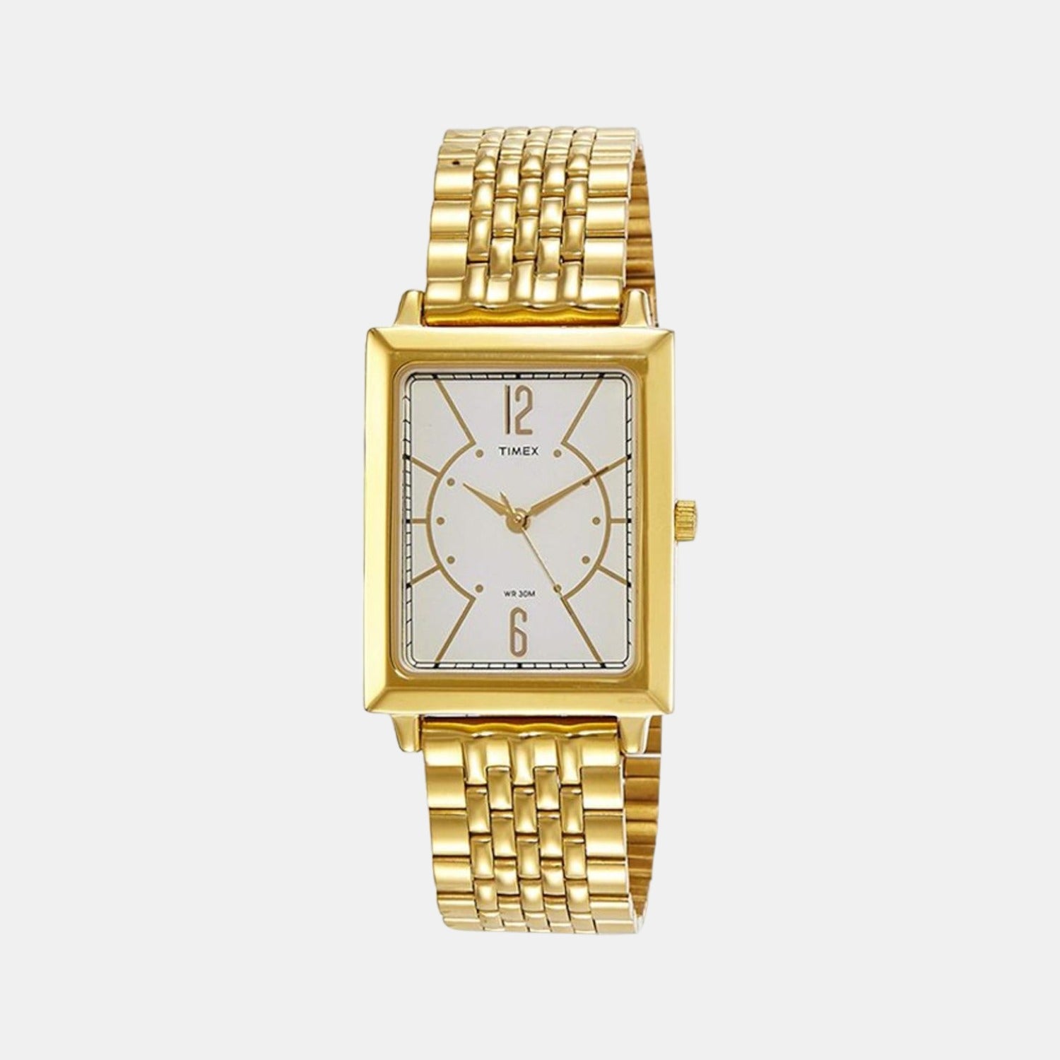 Timex Rectangular Silver Analog watch