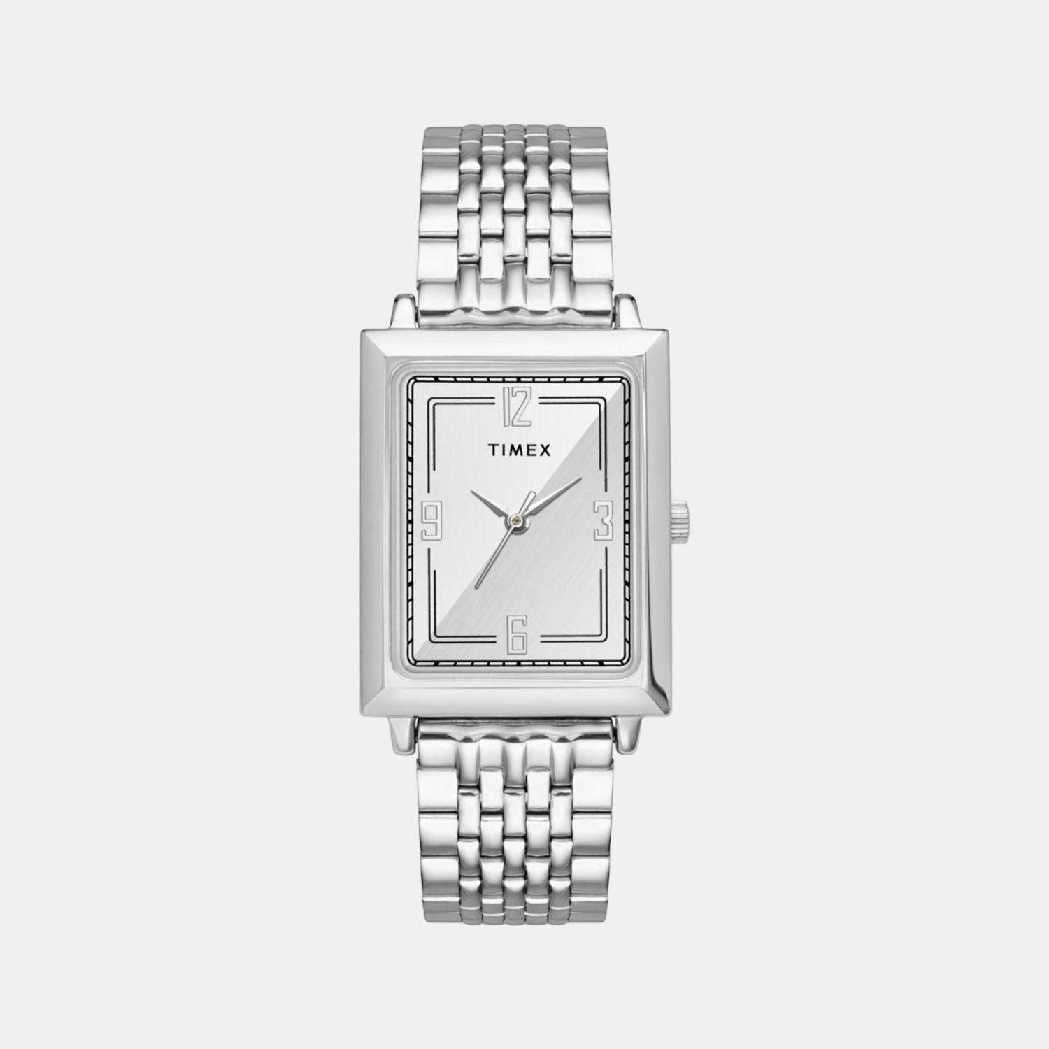 Timex Rectangular White Analog watch