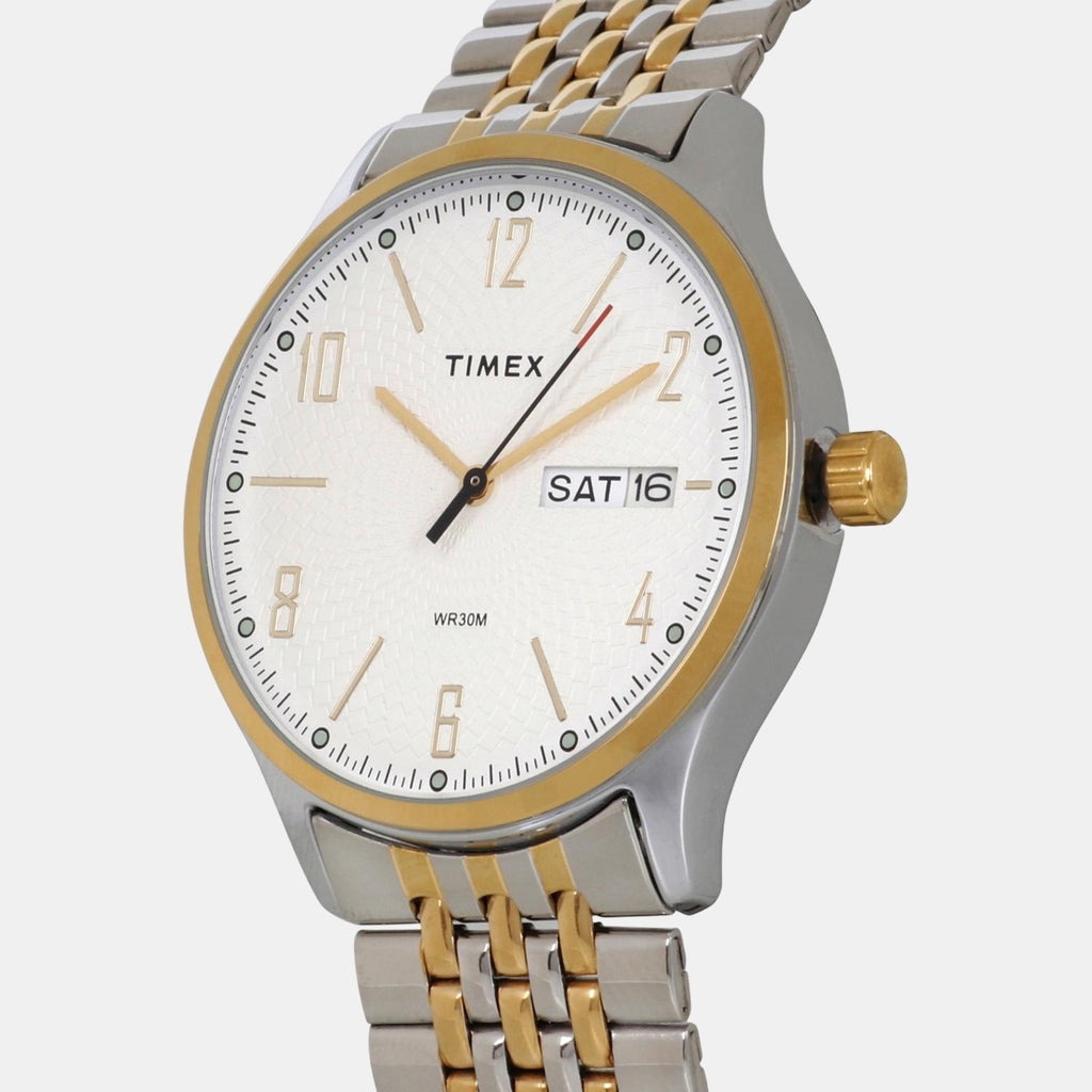 Timex Men Round White watch