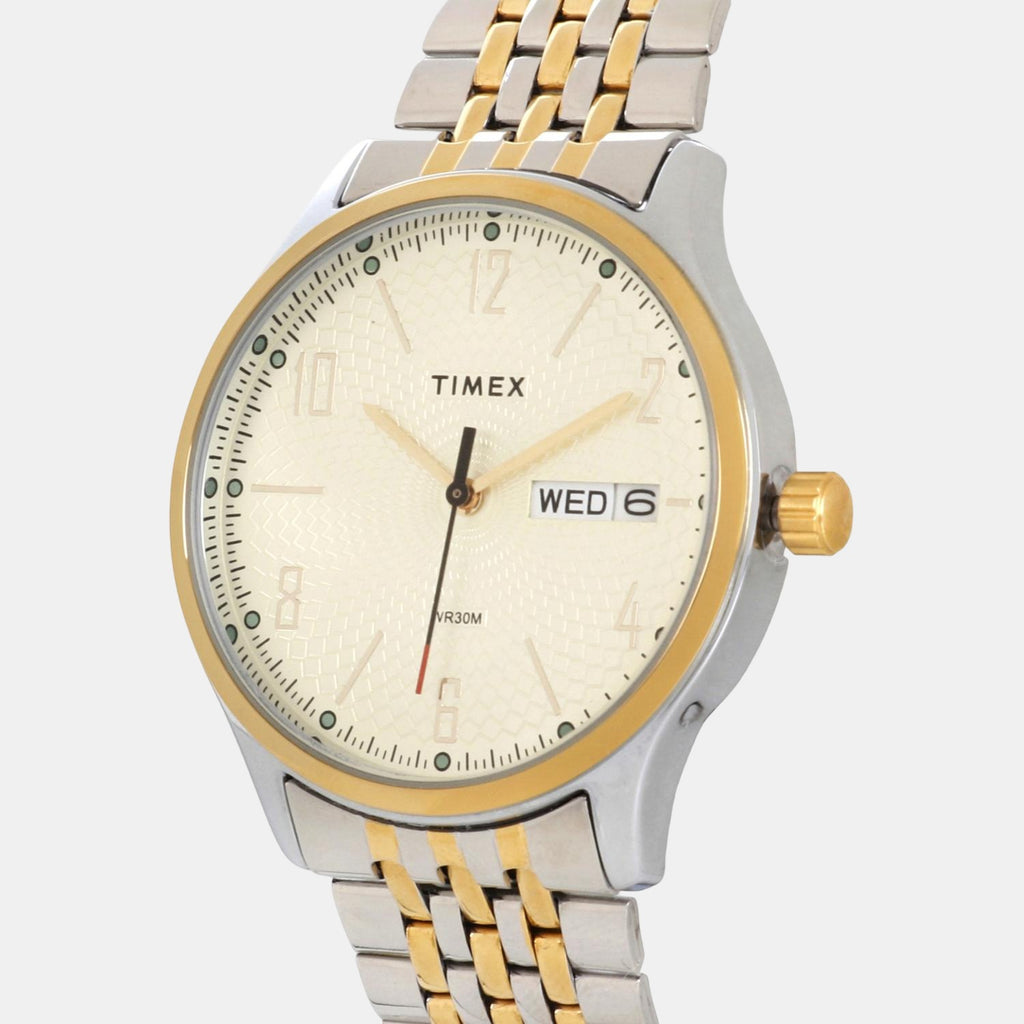 Timex Men Round Gold watch