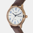 Timex Men Round Silver watch