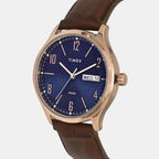 Timex Men Round Blue watch