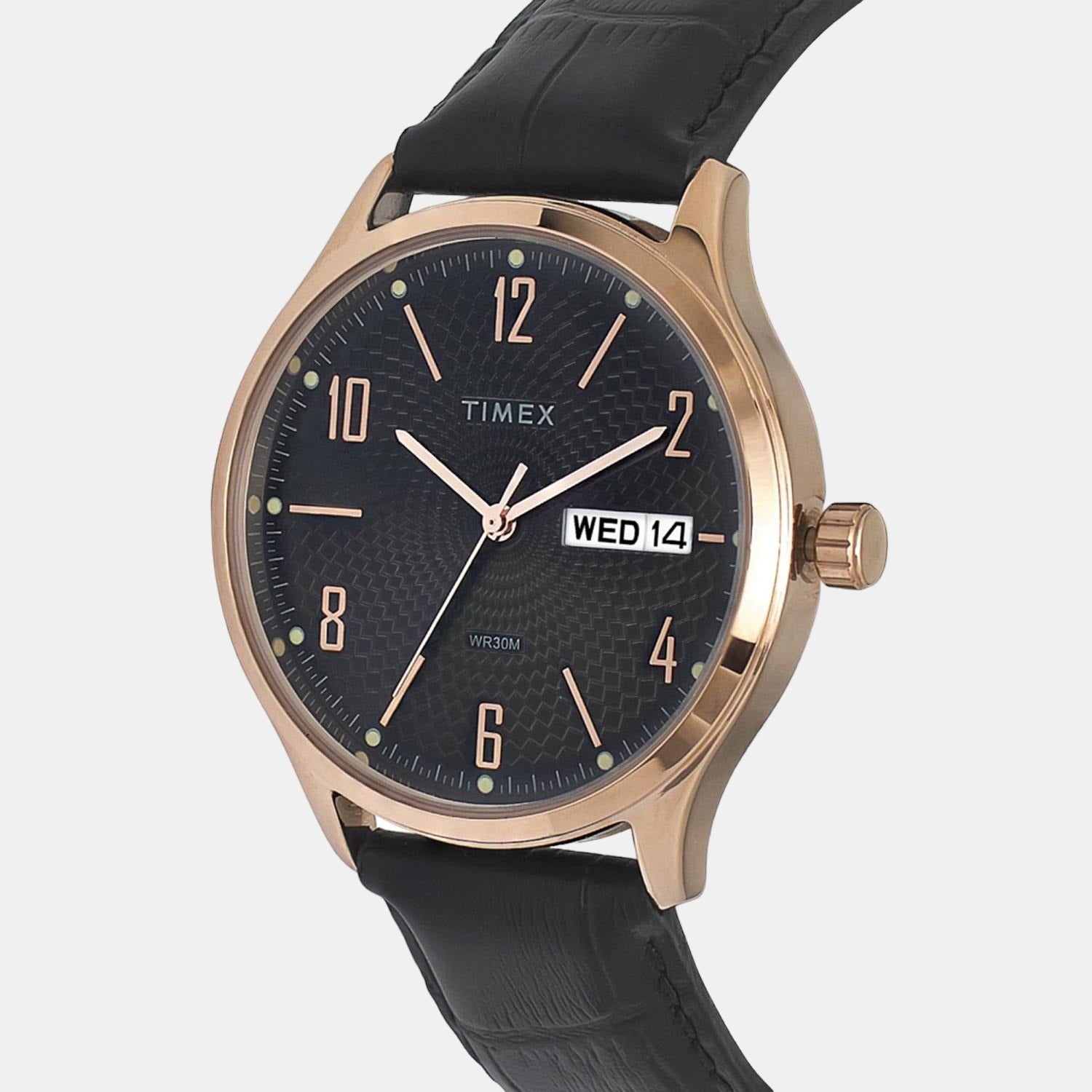 Timex Men Round Black watch