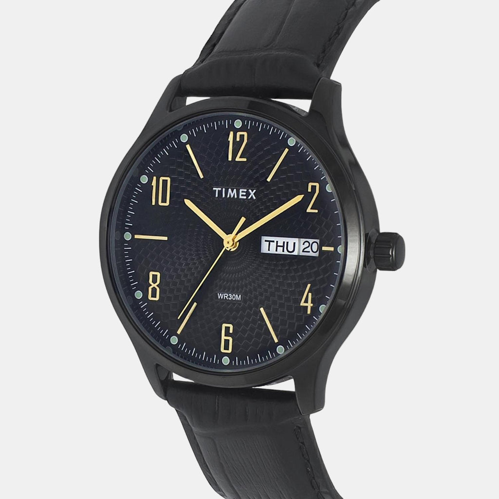 Timex Men Round Black watch