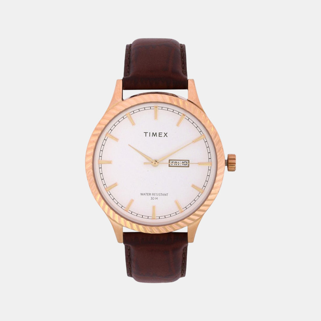 Timex Round White Analog watch