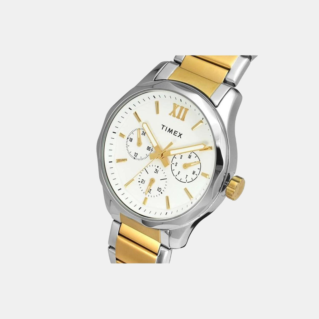 Timex Men Round White watch