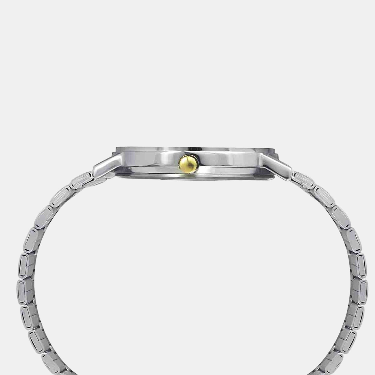 Timex Men Round Silver watch