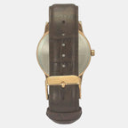 Timex Men Round Brown watch