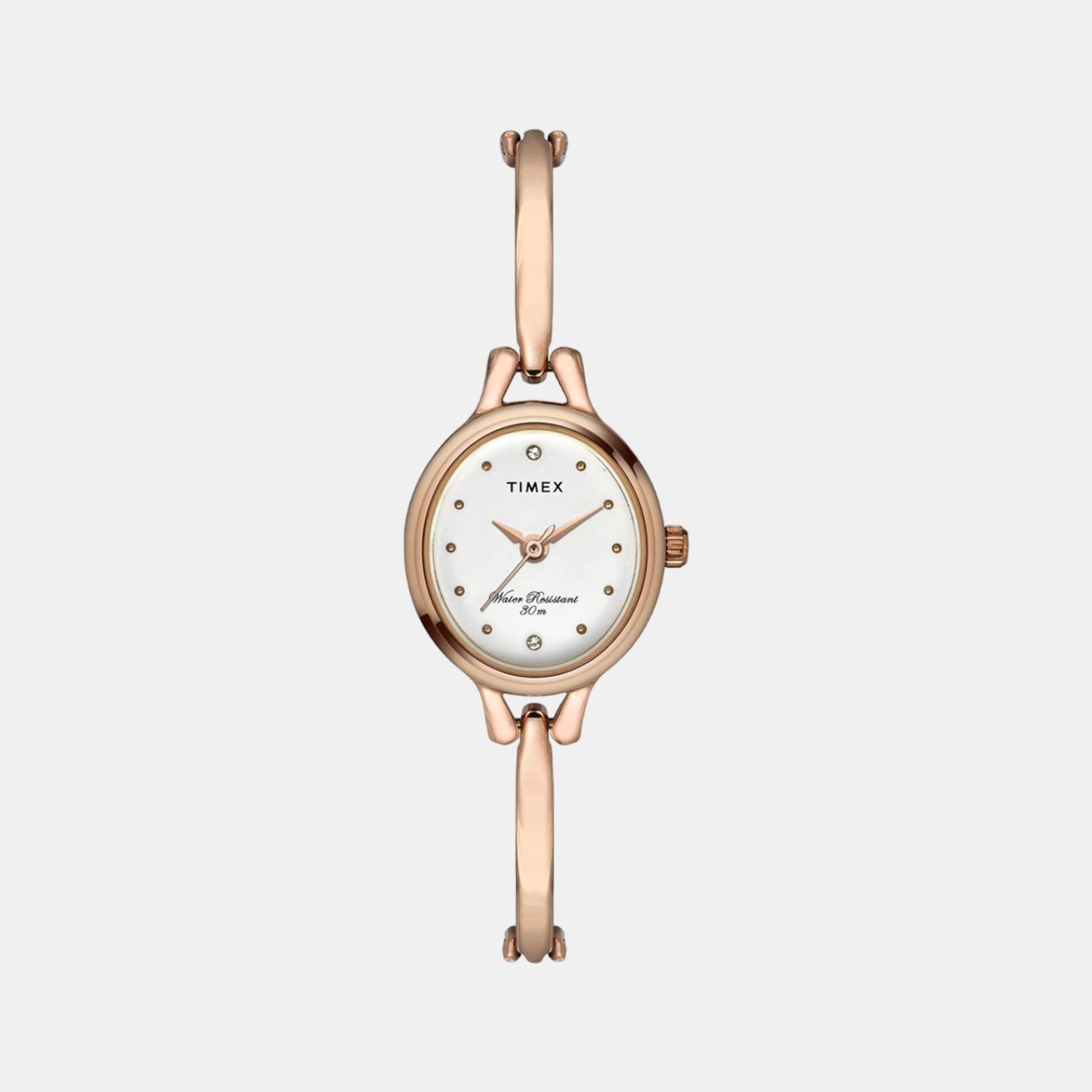 Timex Oval Silver Analog watch