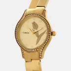 Timex Women Round Gold watch