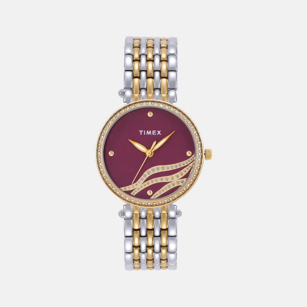 Timex Round Purple Analog watch