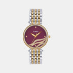Timex Round Purple Analog watch