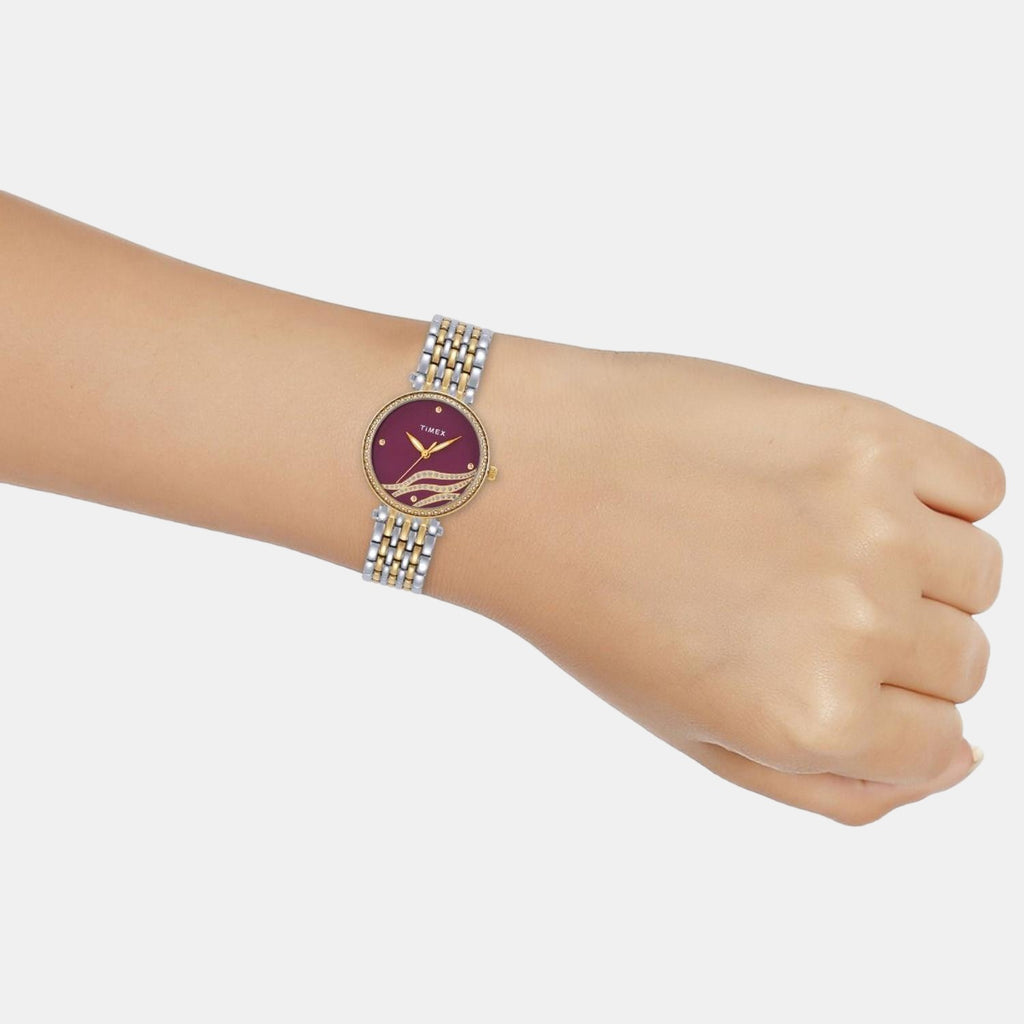 Timex Brass Round watch