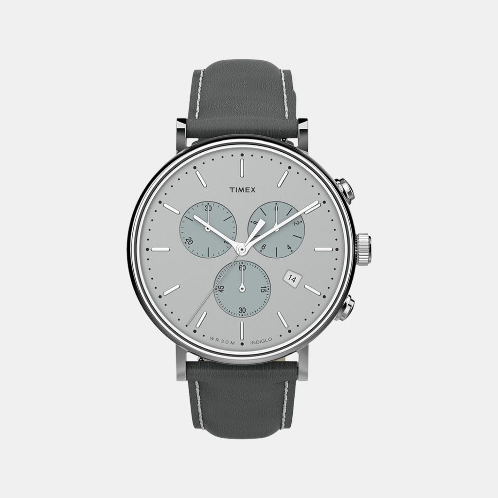 Timex Round Grey Chronograph watch
