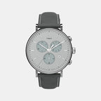 Timex Round Grey Chronograph watch