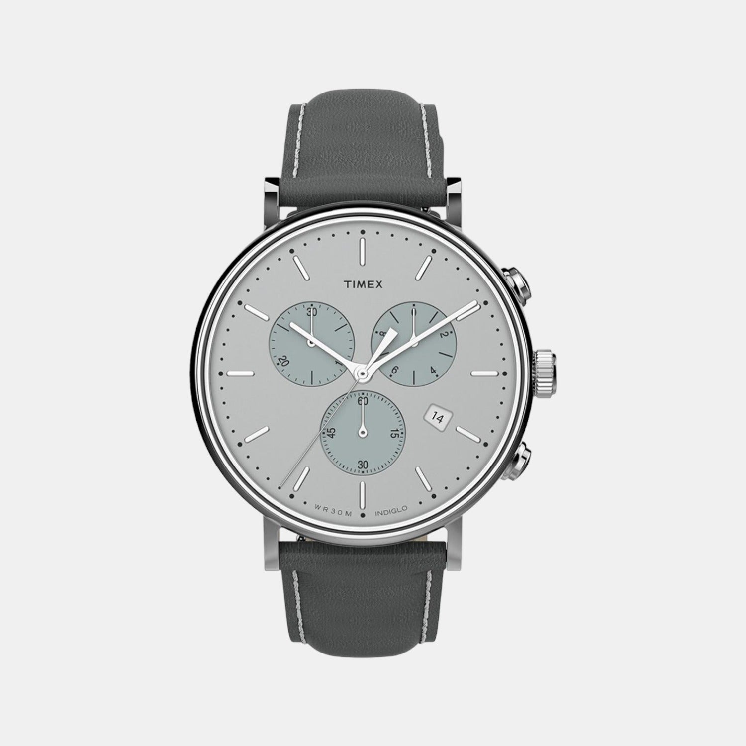 Timex Round Grey Chronograph watch