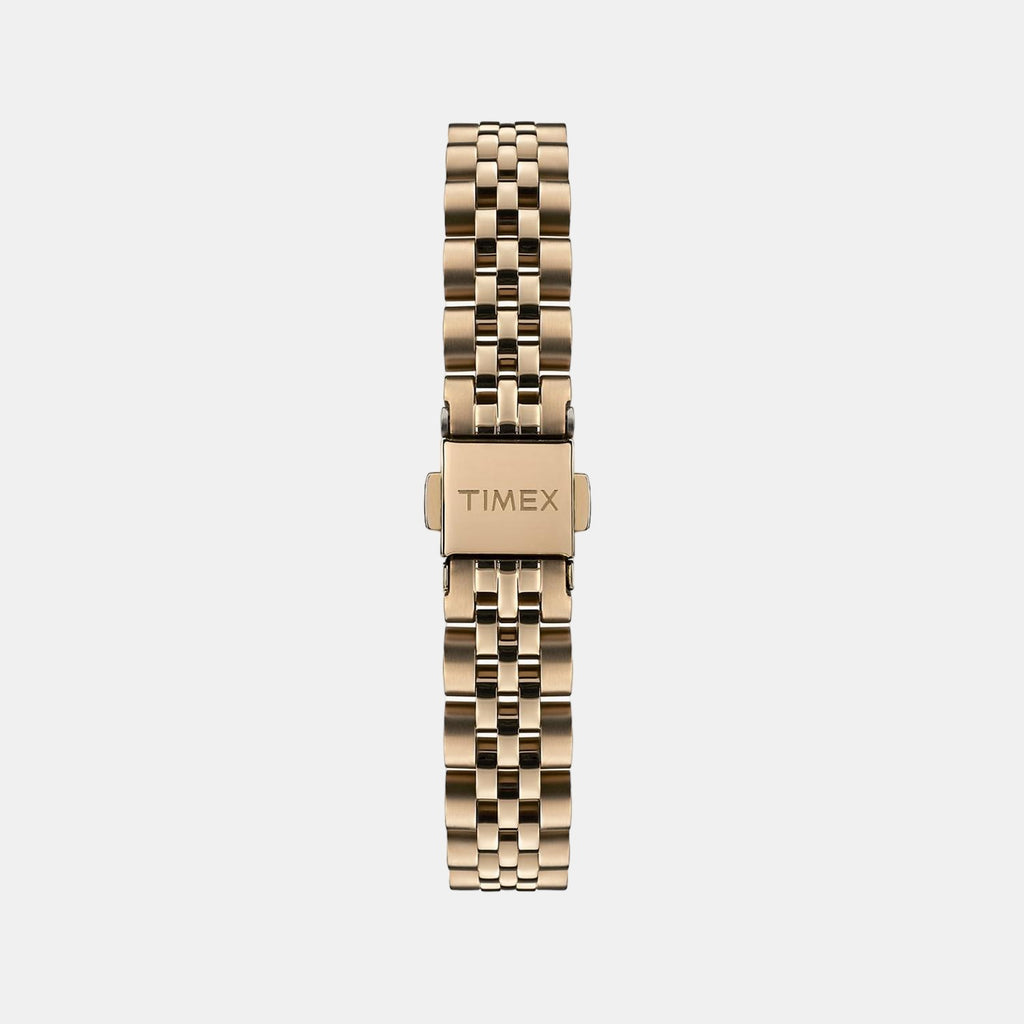 Timex Women Round Gold watch