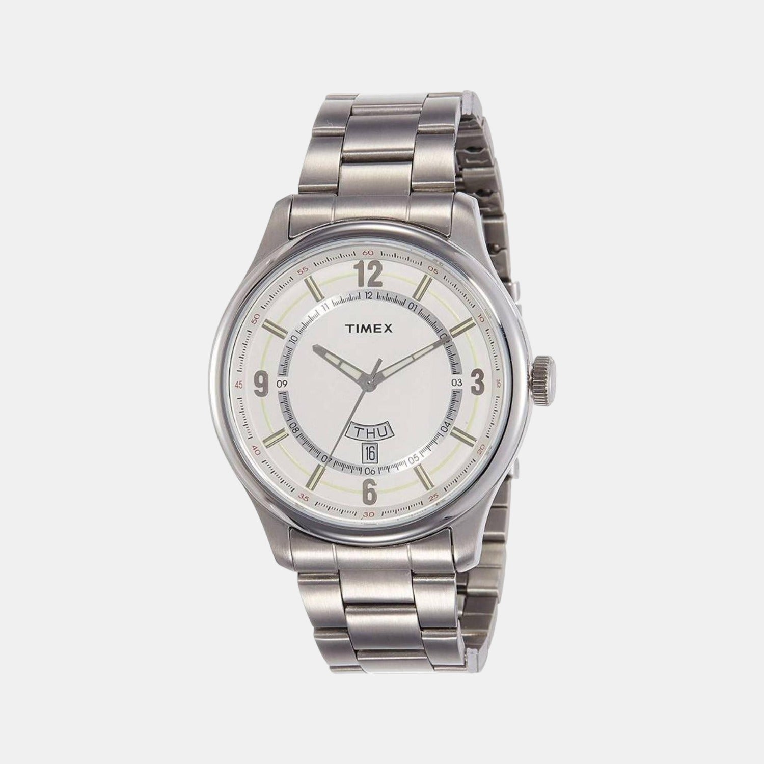 Timex Round Silver Analog watch