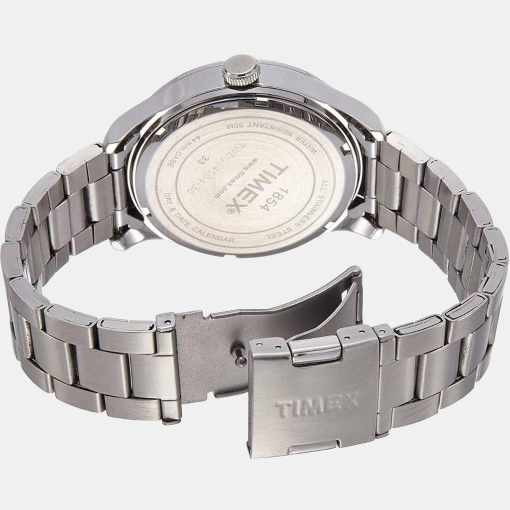 Timex Men Round Silver watch