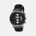 Timex Round Black Chronograph watch