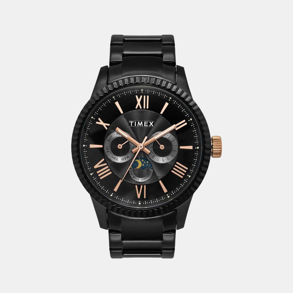 Timex Round Black Chronograph watch
