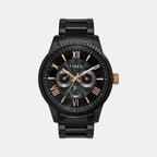 Timex Round Black Chronograph watch
