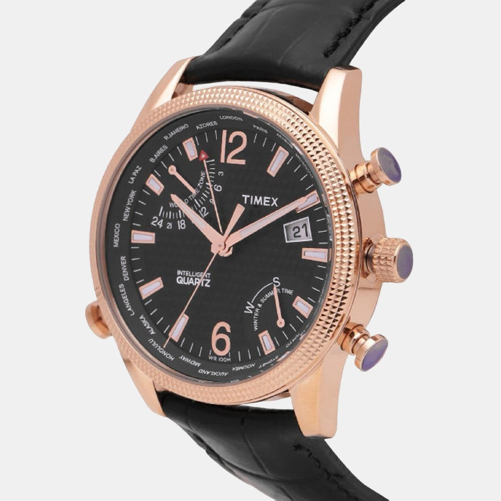 Timex Men Round Black watch